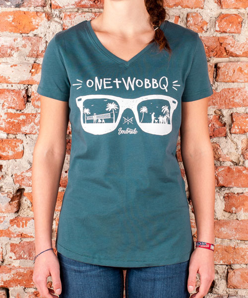 T-Shirt "One Two BBQ", Women, Stargazer