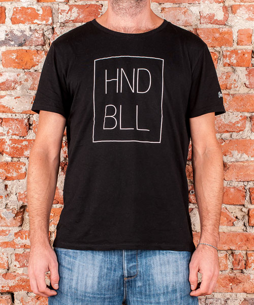T-Shirt "HNDBLL", Men, Black