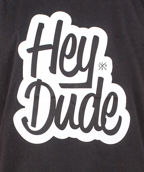 T-Shirt "Hey Dude", Men, Black