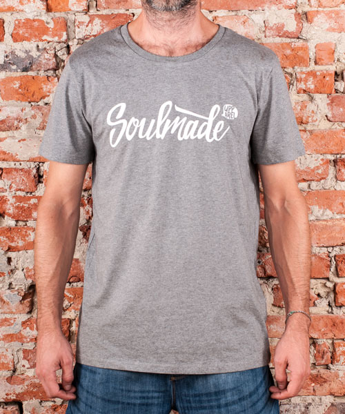 T-Shirt "Soulmade Logo", Men, Mid Heather Grey